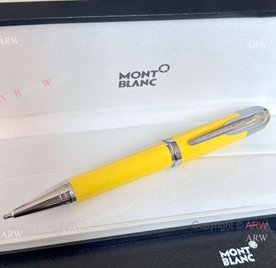 High Quality AAA Replica Montblanc Enzo Ferrari Ballpoint Pen Yellow Barrel